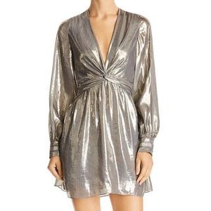 Ramy Brook Elise Mini Dress - Platinum/Metallic